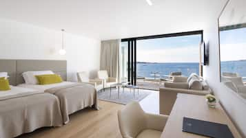 Suite, Sea, Villa | Premium bedding, in-room safe, soundproofing, iron/ironing board