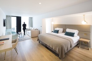 La Terrasse Suite Familiale, vue Mer | Luxe beddengoed, een kluis op de kamer, geluiddichte muren