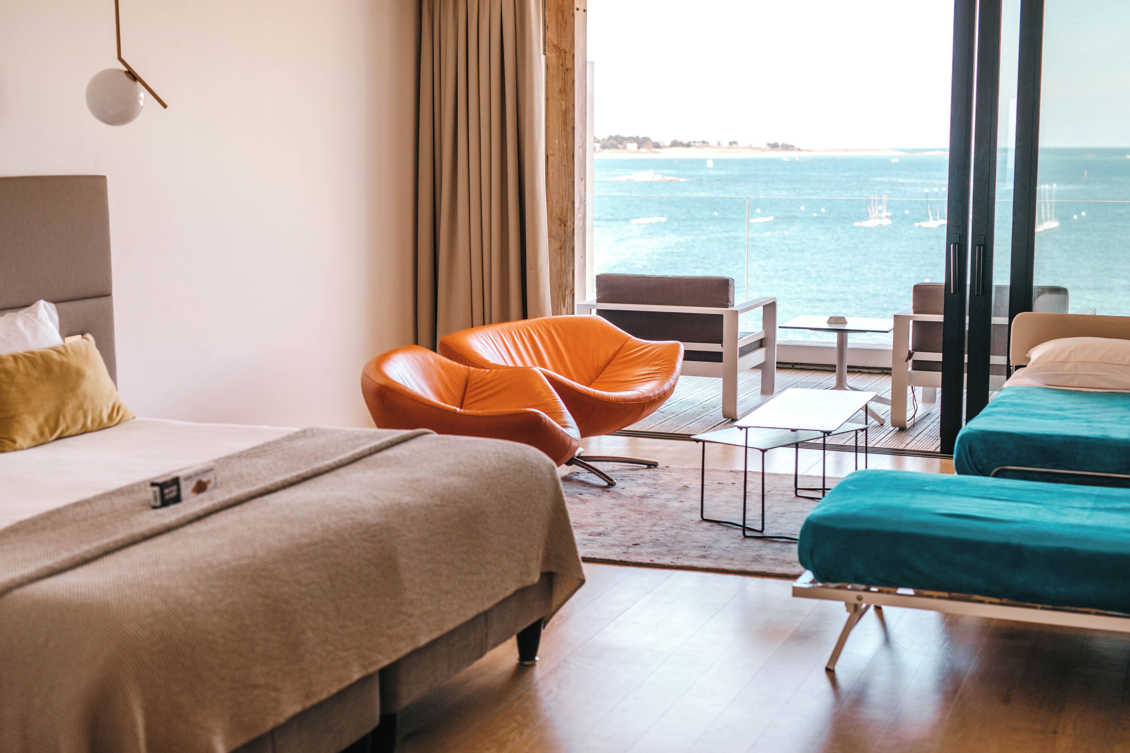 Terrasse Signature, vue Mer | Literie de qualité supérieure, coffres-forts dans les chambres