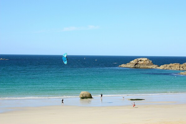 Beach nearby, white sand