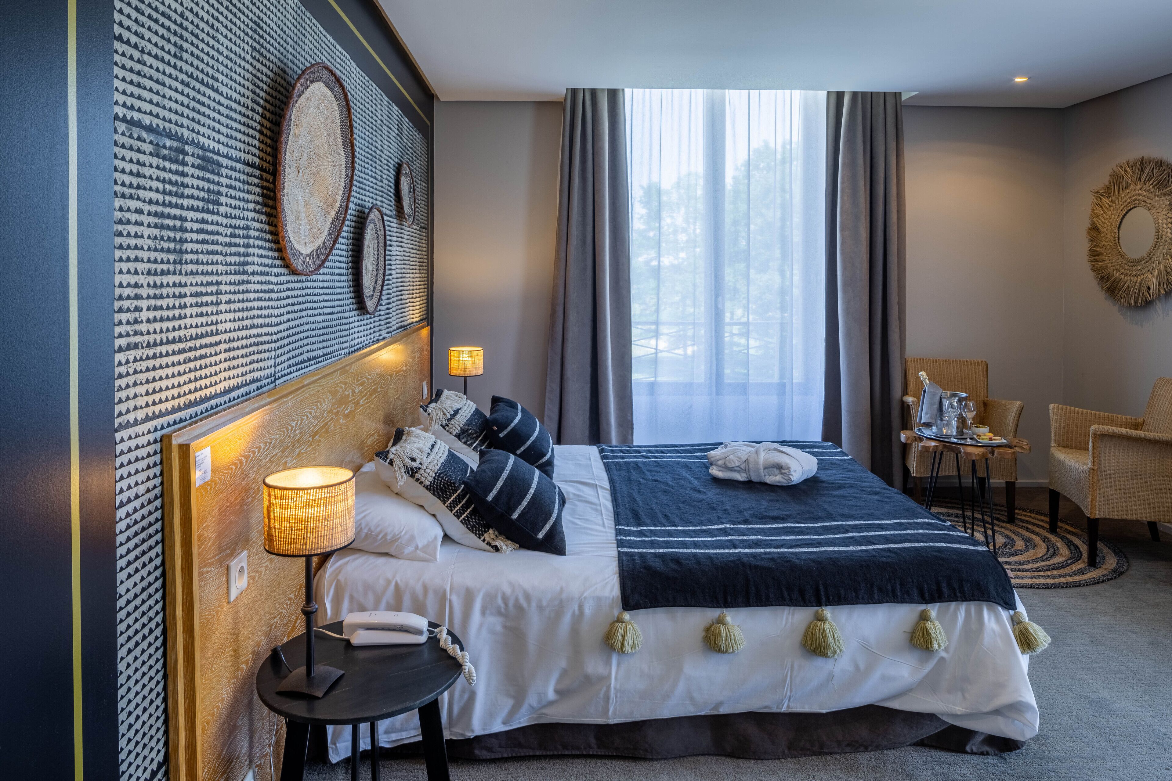 Premium bedding, in-room safe, desk, soundproofing