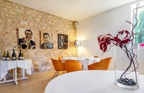 Breakfast, lunch, dinner served; French cuisine