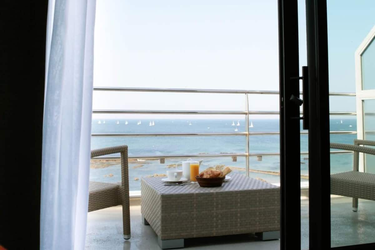 superior double room, sea view | balcony