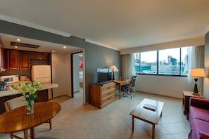 Suite, 1 Bedroom | In-room safe, desk, laptop workspace, blackout curtains