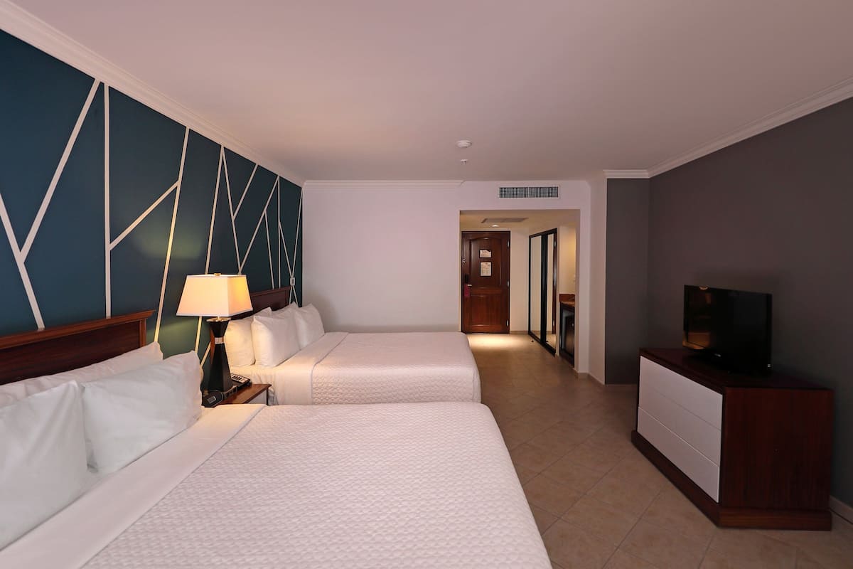 In-room safe, desk, laptop workspace, blackout curtains