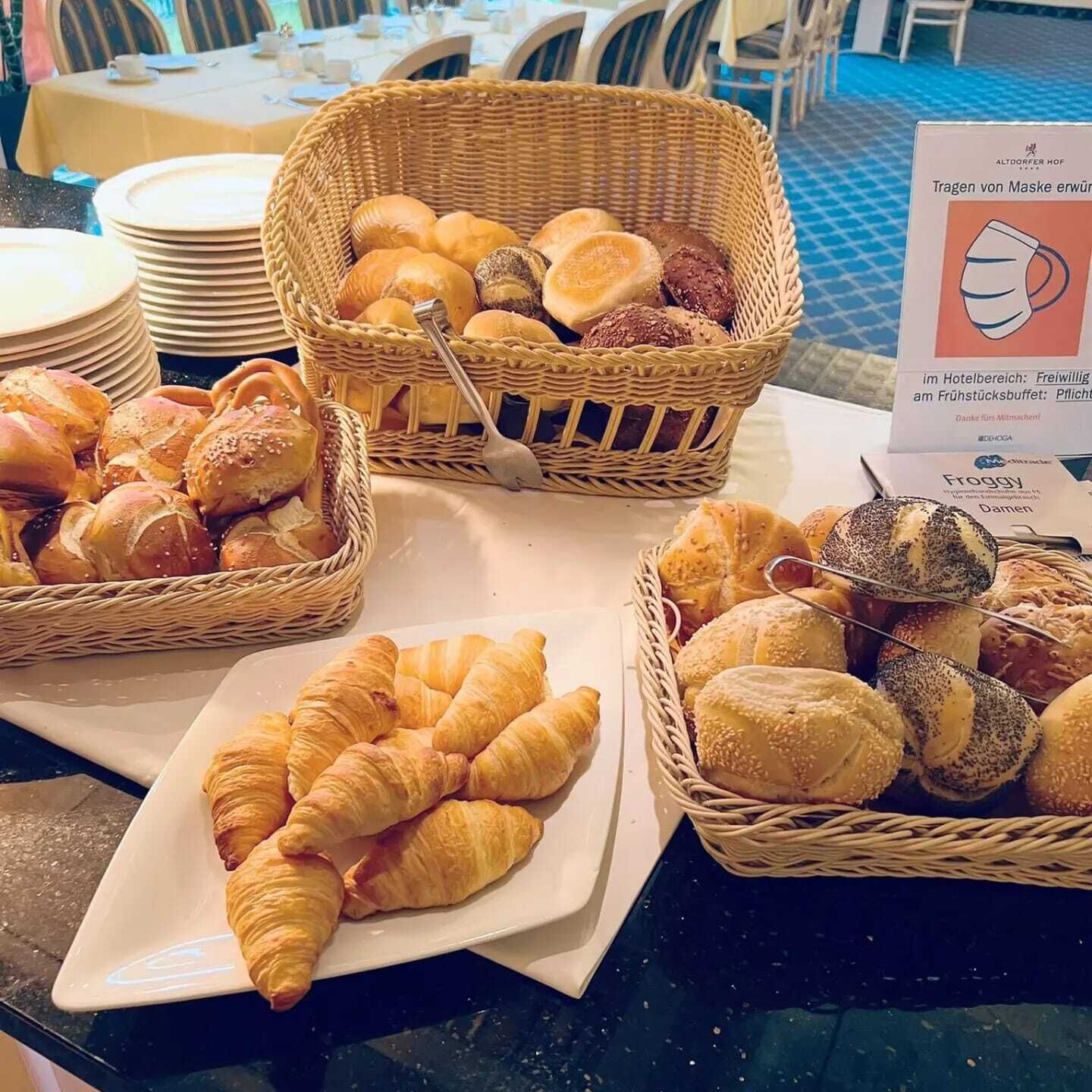 daily buffet breakfast (eur 19 per person)