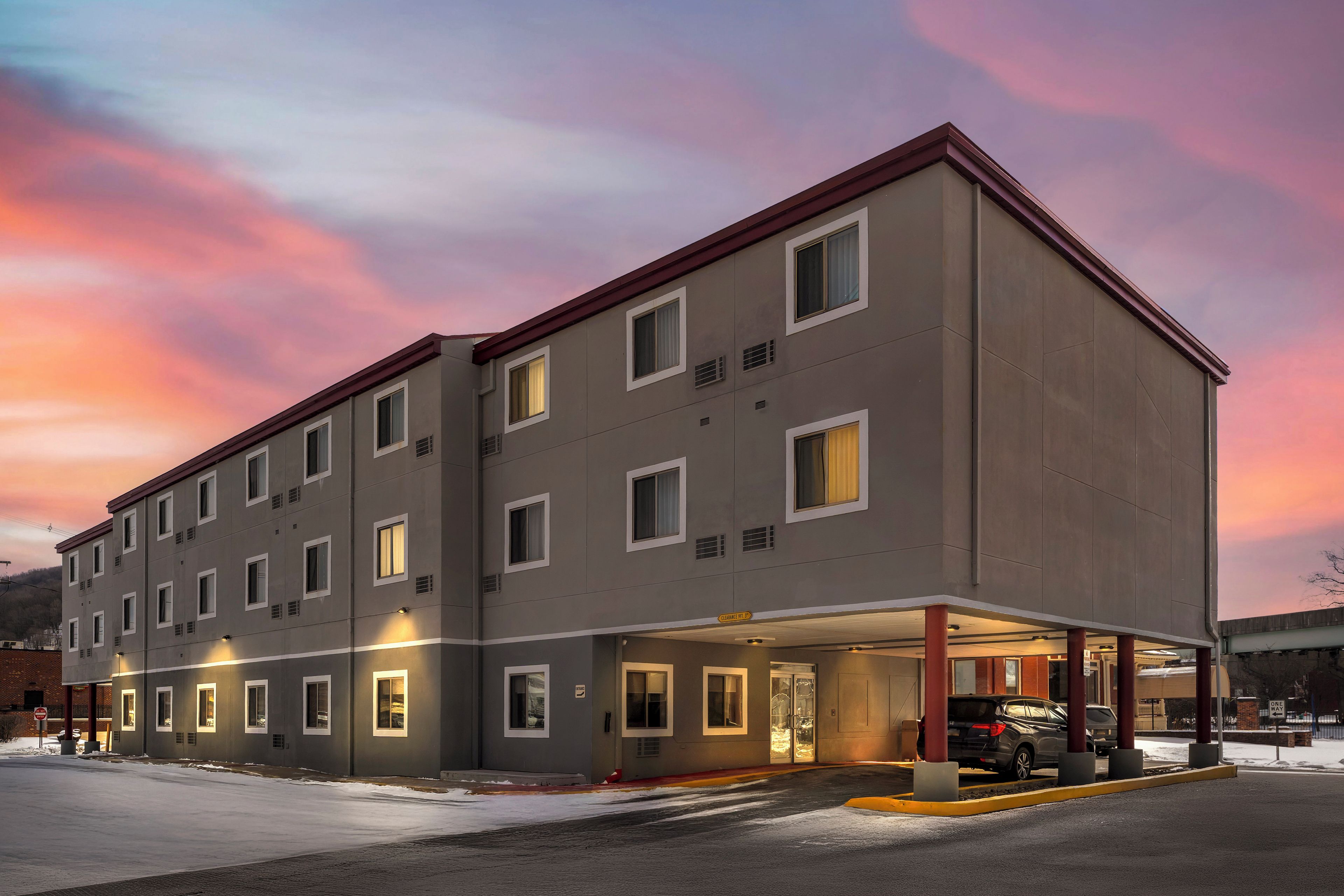 Front of property – evening/night