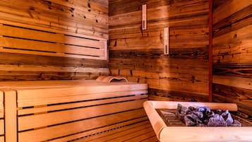 Sauna, hot stone massages, sports massages, body scrubs
