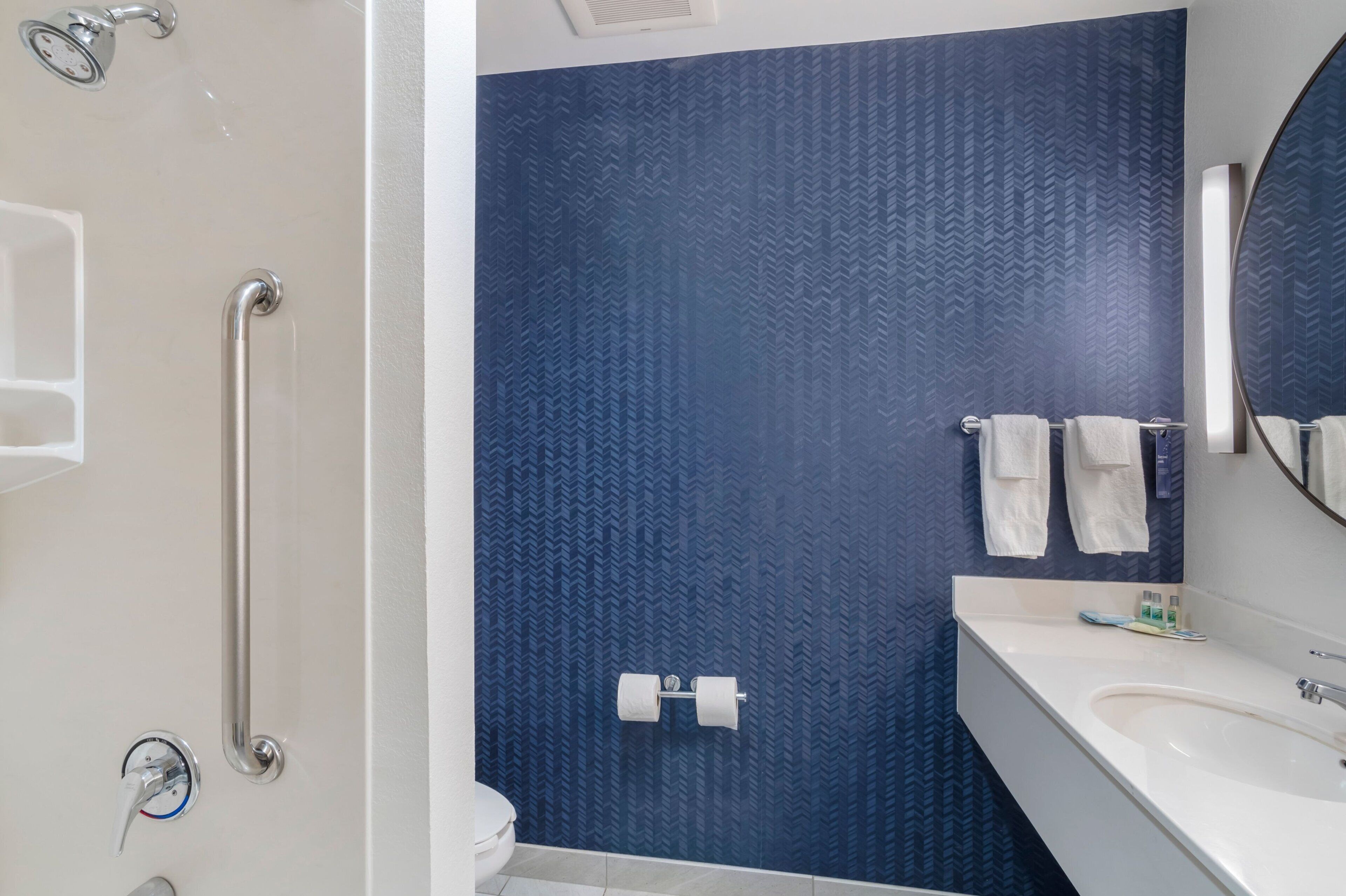 desk, blackout curtains, iron/ironing board, free wifi