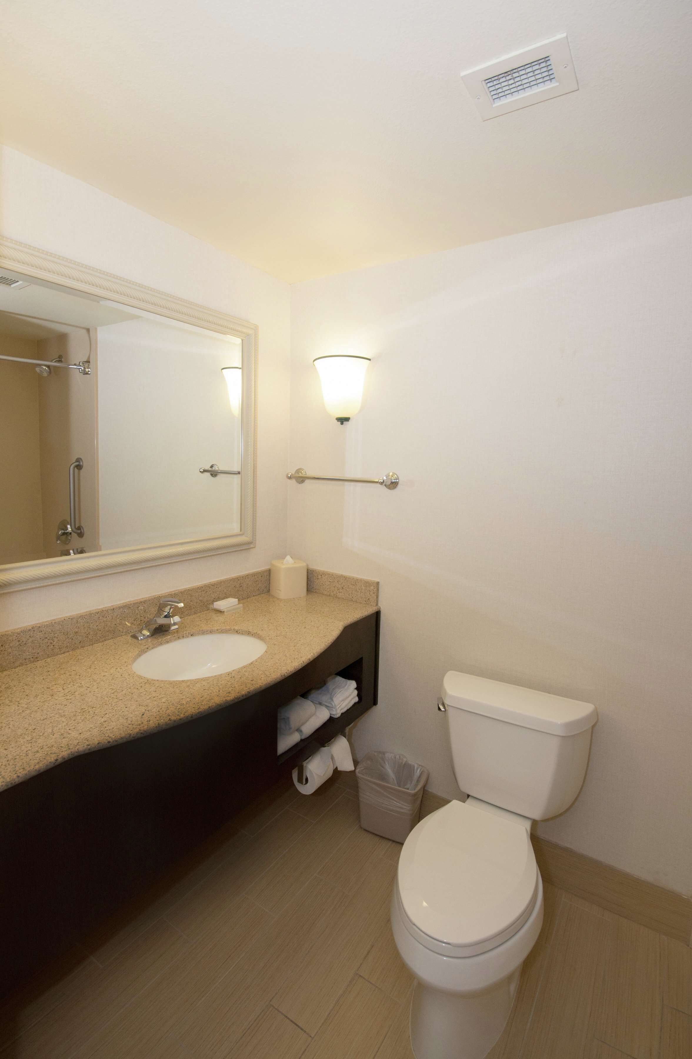 free toiletries, hair dryer, towels