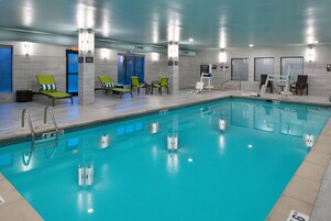 Indoor pool, open 6 AM to 11 PM, sun loungers