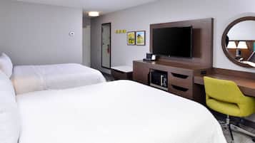 Chambre non-fum., 2 grands lits | Bureau, fer et planche à repasser, Wi-Fi gratuit, draps fournis