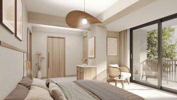 行政别墅, 海景 | 1 多间卧室、迷你吧、客房内保险箱、办公桌