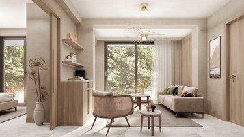 1 多间卧室、迷你吧、客房内保险箱、办公桌