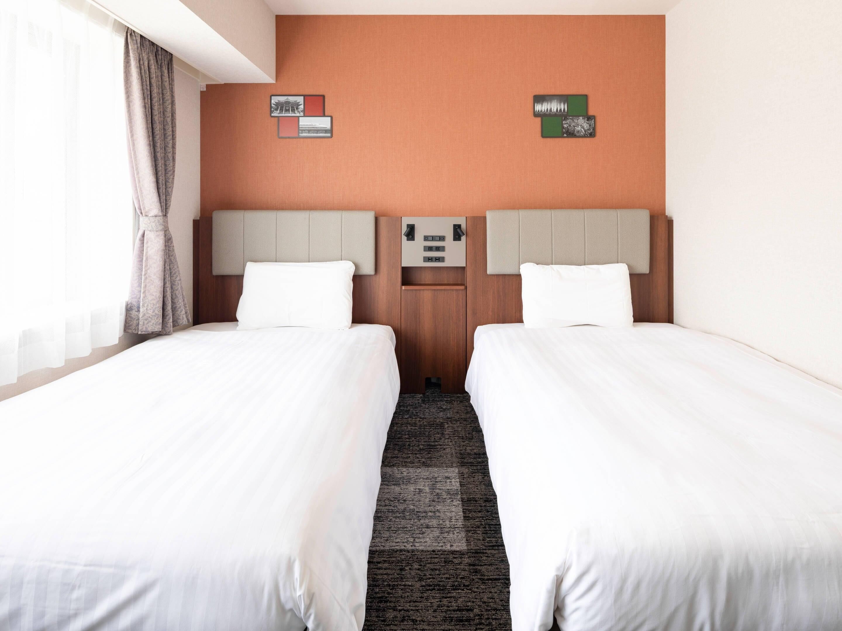 room, 2 single beds, non smoking | desk, laptop workspace, blackout curtains, soundproofing