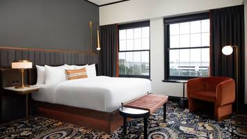 Premium bedding, pillowtop beds, blackout drapes, iron/ironing board