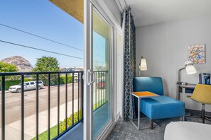 Deluxe Room, 2 Queen Beds, Partial Ocean View | Pillowtop beds, desk, laptop workspace, blackout drapes