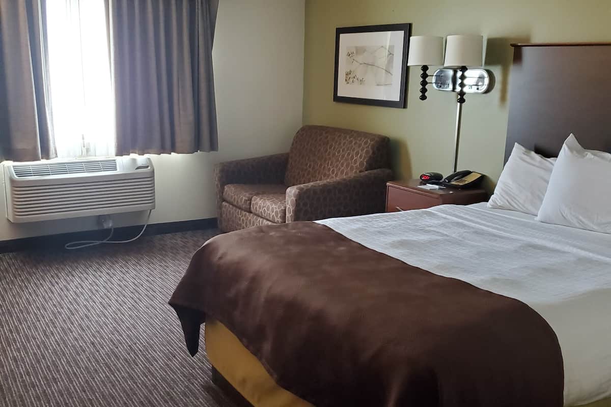 Room, 1 Queen Bed, Accessible, Non Smoking | Desk, soundproofing, iron/ironing board, free cribs/infant beds