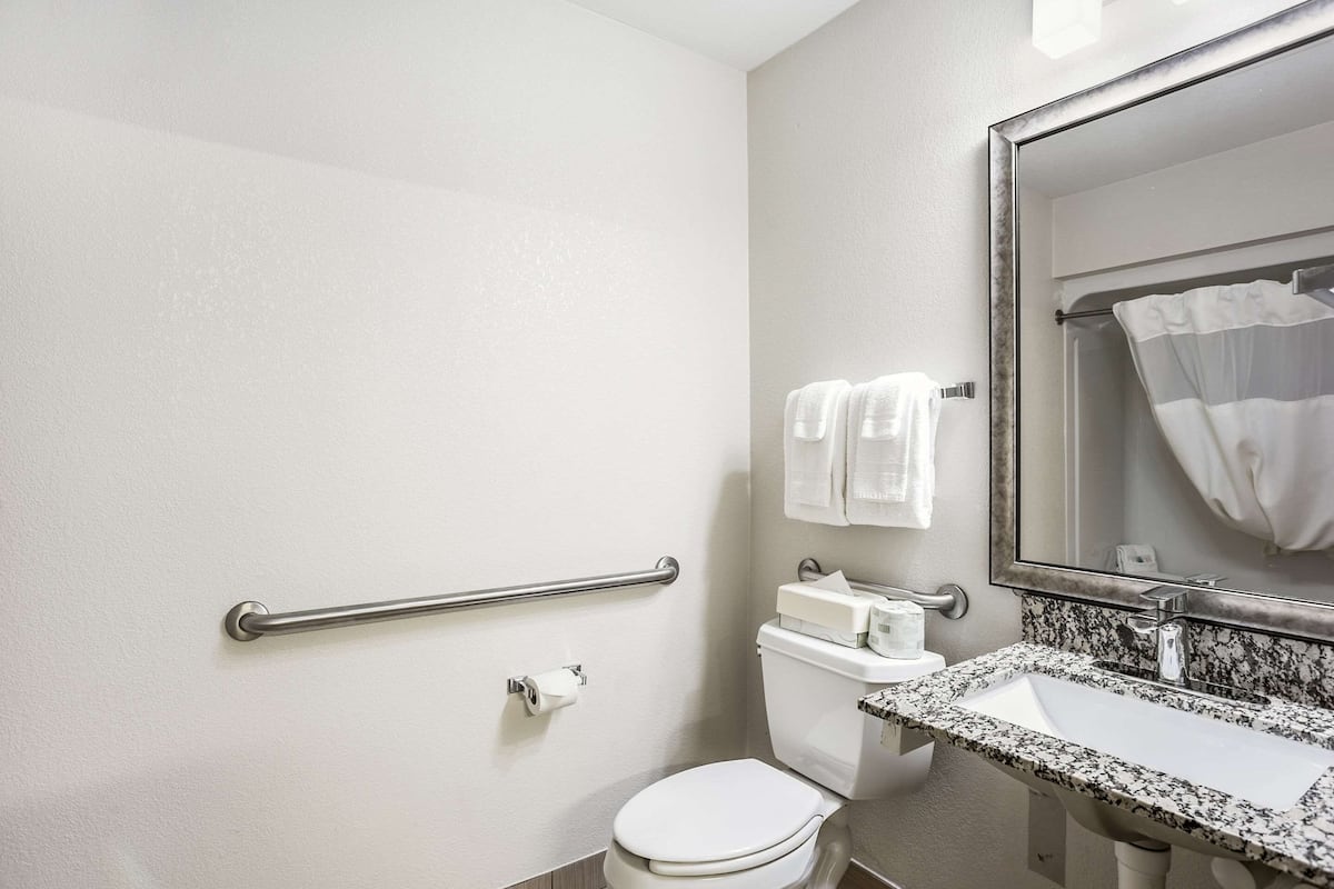 Suite, 1 Queen Bed with Sofa bed, Accessible, Non Smoking | Iron/ironing board, free WiFi, bed sheets