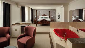 Frette Italian sheets, premium bedding, pillowtop beds, in-room safe
