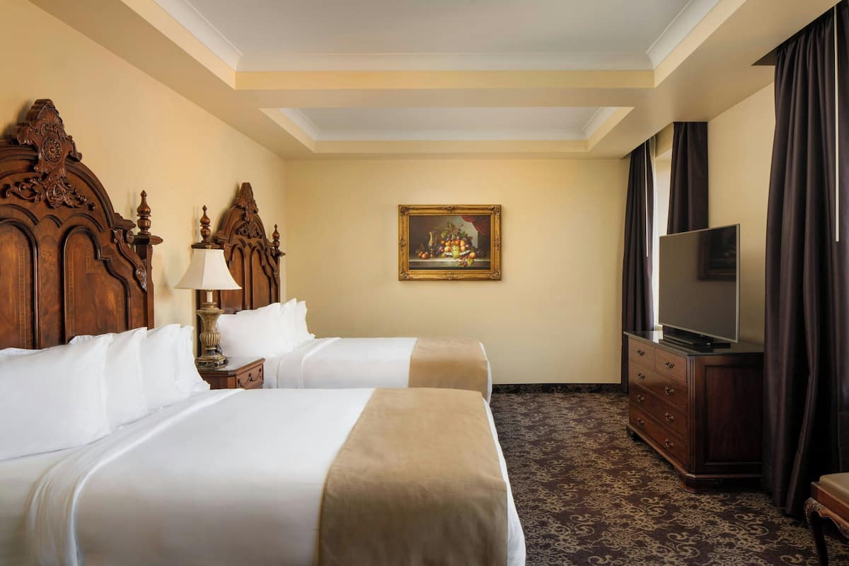 Room, 2 Queen Beds, Non Smoking | Frette Italian sheets, premium bedding, pillowtop beds, in-room safe