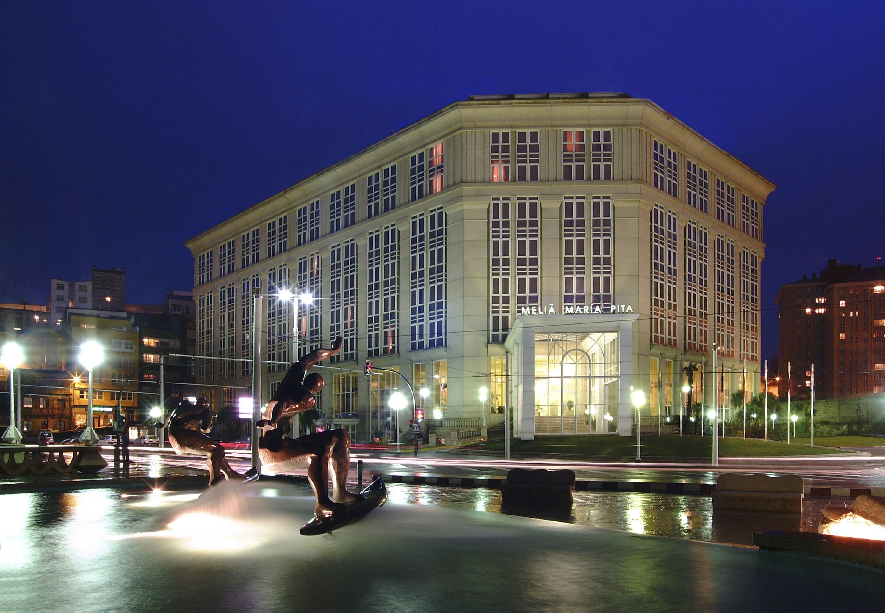 front of property – evening/night