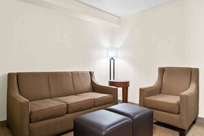 Suite, 1 King Bed with Sofa bed, Non Smoking | Premium bedding, desk, laptop workspace, blackout drapes