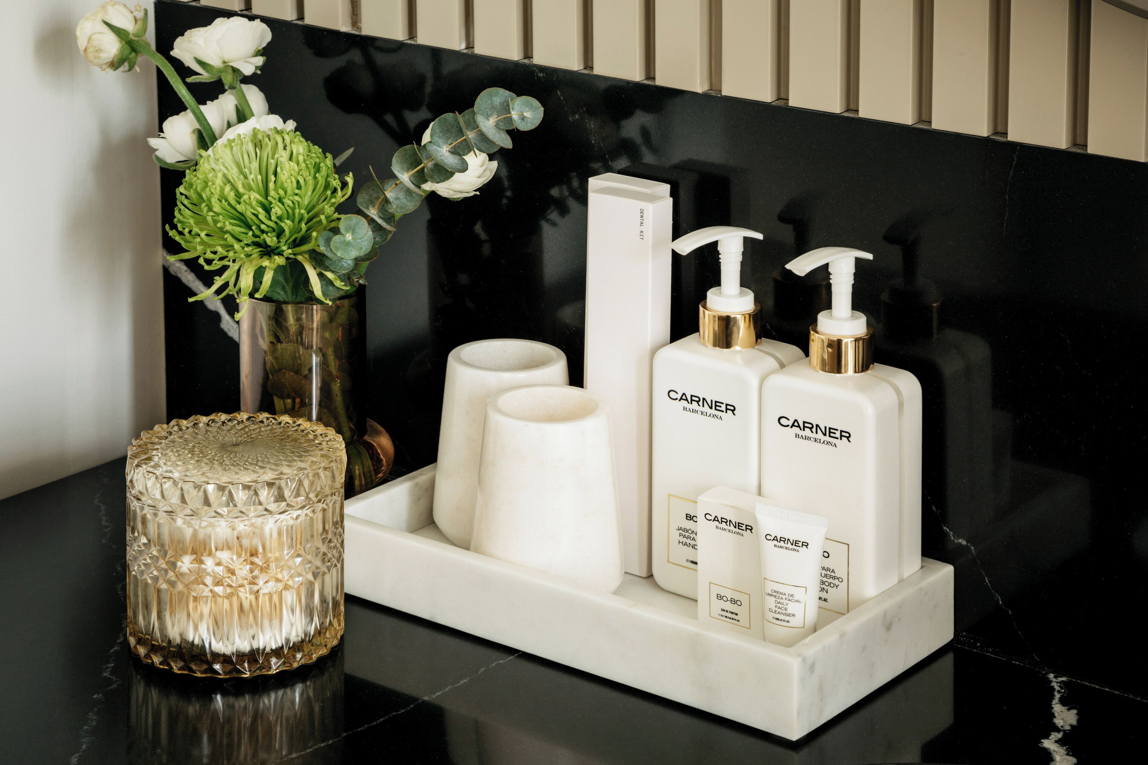 hair dryer, bathrobes, slippers, towels