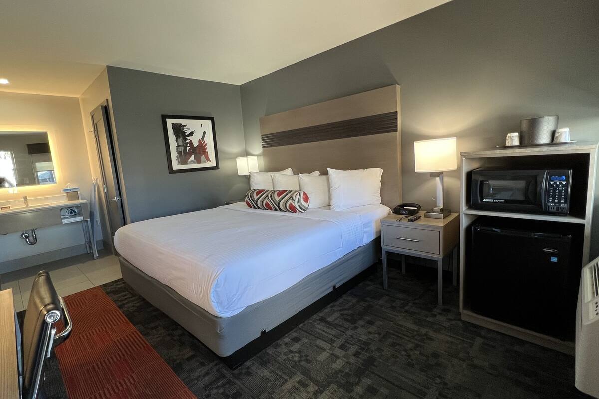 Single Room, 1 King Bed | In-room safe, desk, iron/ironing board, free WiFi