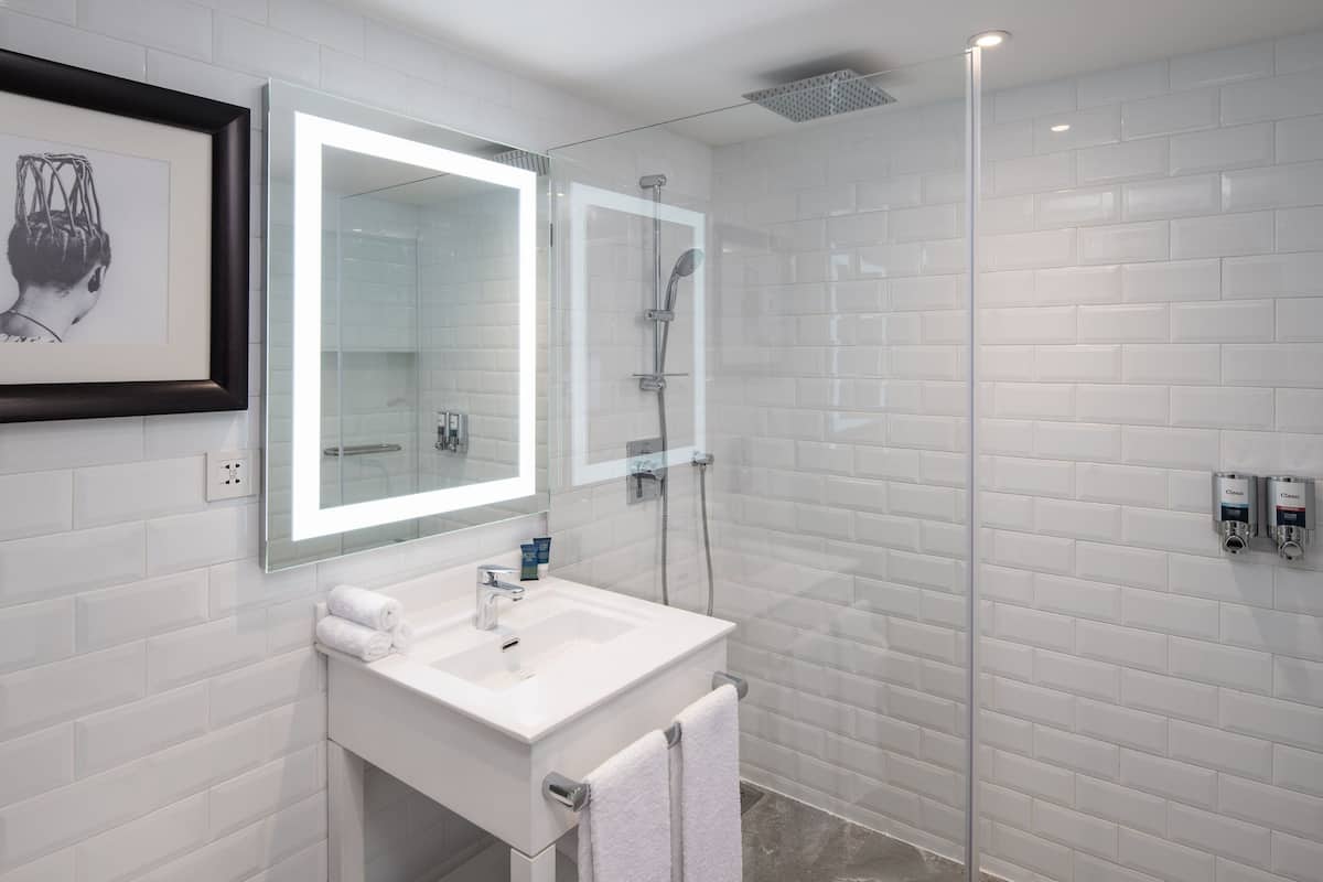 free toiletries, hair dryer, bathrobes, slippers