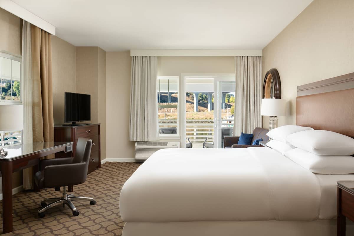 Superior Room, 1 King Bed with Sofa bed, Patio, Corner | Hypo-allergenic bedding, in-room safe, desk, blackout drapes