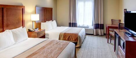 Desk, iron/ironing board, free WiFi, bed sheets