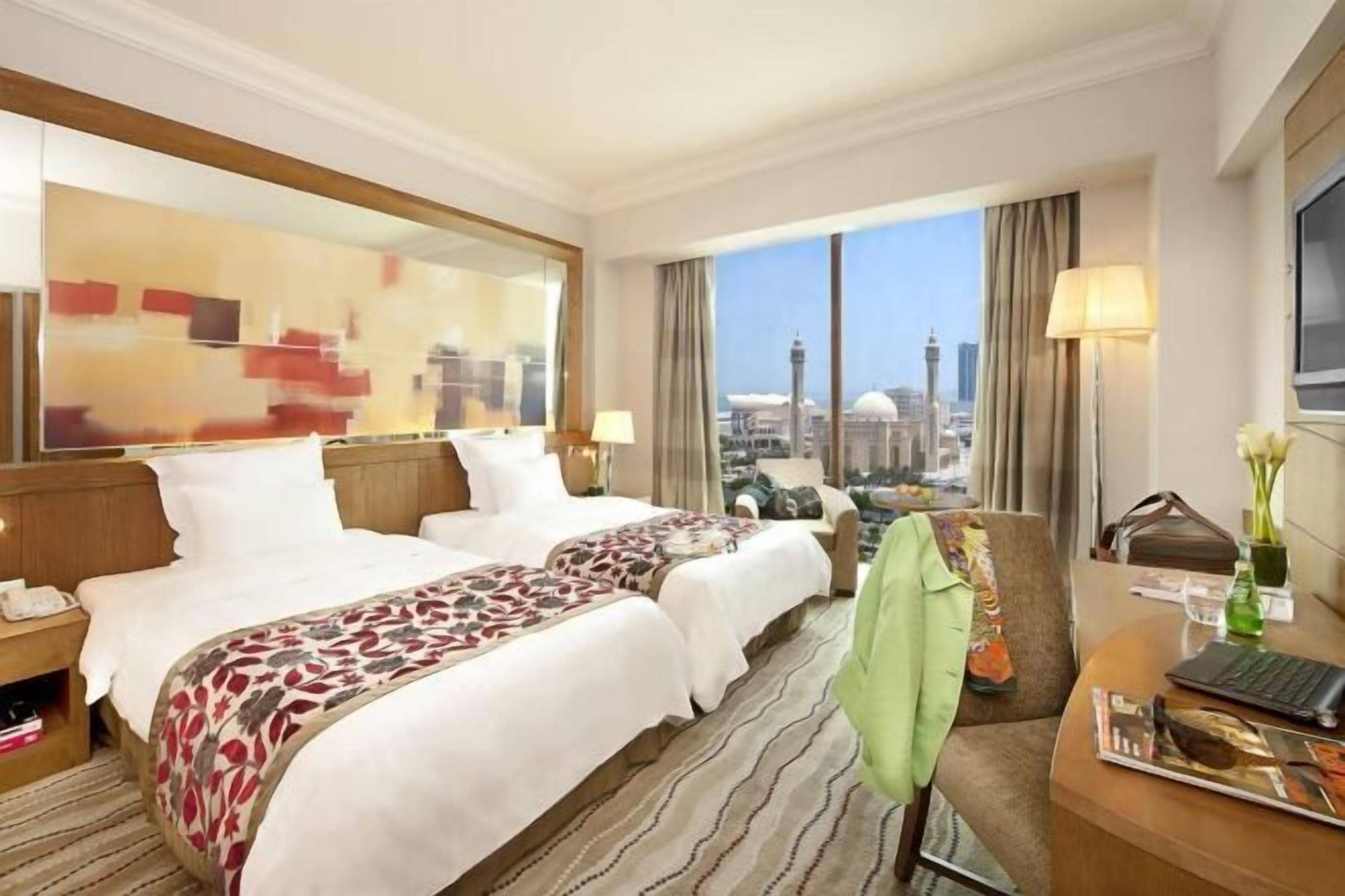 Egyptian cotton sheets, minibar, in-room safe, desk