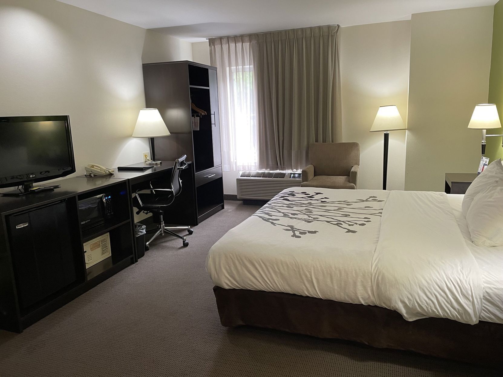 In-room safe, desk, blackout curtains, iron/ironing board