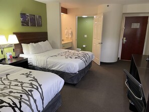 Standard Room, 2 Queen Beds, Non Smoking | In-room safe, desk, blackout drapes, iron/ironing board - Sleep Inn Raleigh Durham Airport (Durham)