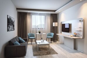 Apartment, 1 Bedroom | Hypo-allergenic bedding, minibar, in-room safe, desk - Park Inn by Radisson Danube Bratislava (Bratislava)