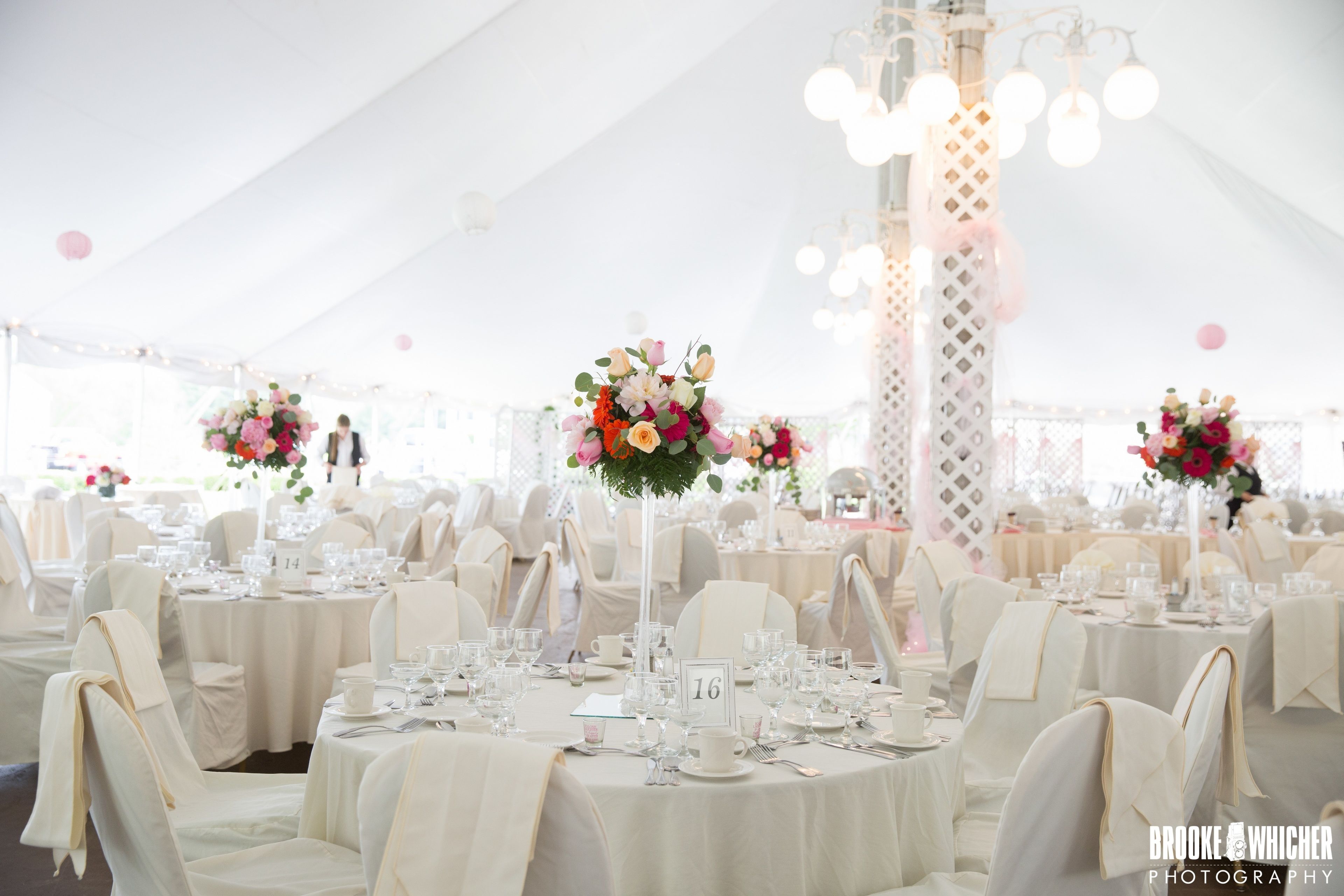 outdoor wedding area