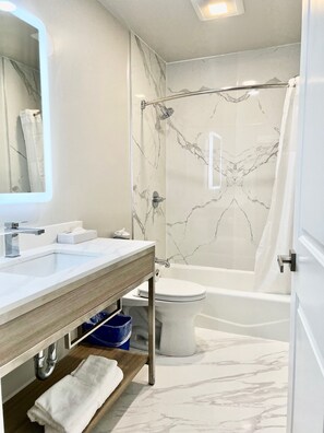 Free toiletries, hair dryer, towels
