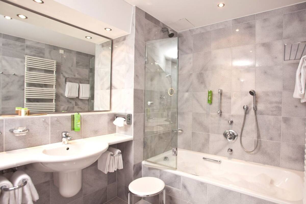 free toiletries, hair dryer, bathrobes, slippers