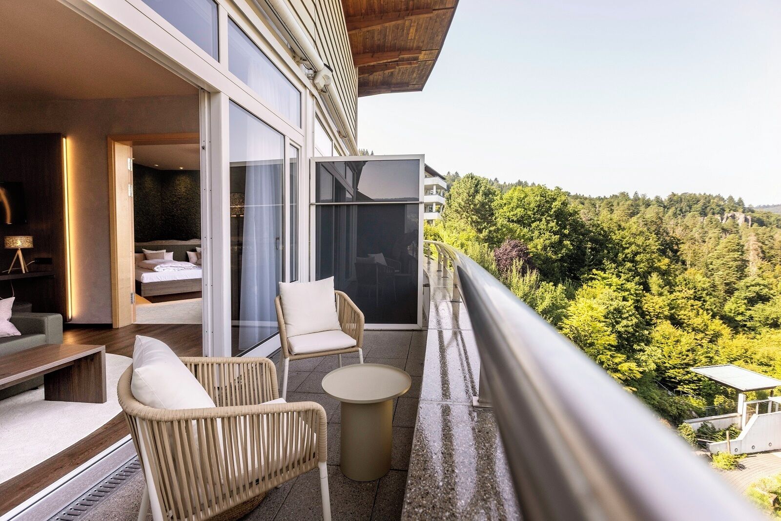 suite, mobility accessible, balcony (panorama waldklang suite) | 1 bedroom, premium bedding, minibar, in-room safe