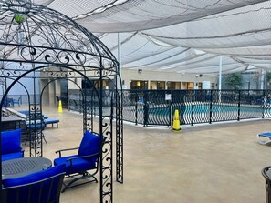 Outdoor pool, open 6:00 AM to 7:00 PM, sun loungers