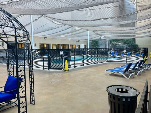 Outdoor pool, open 6:00 AM to 7:00 PM, sun loungers