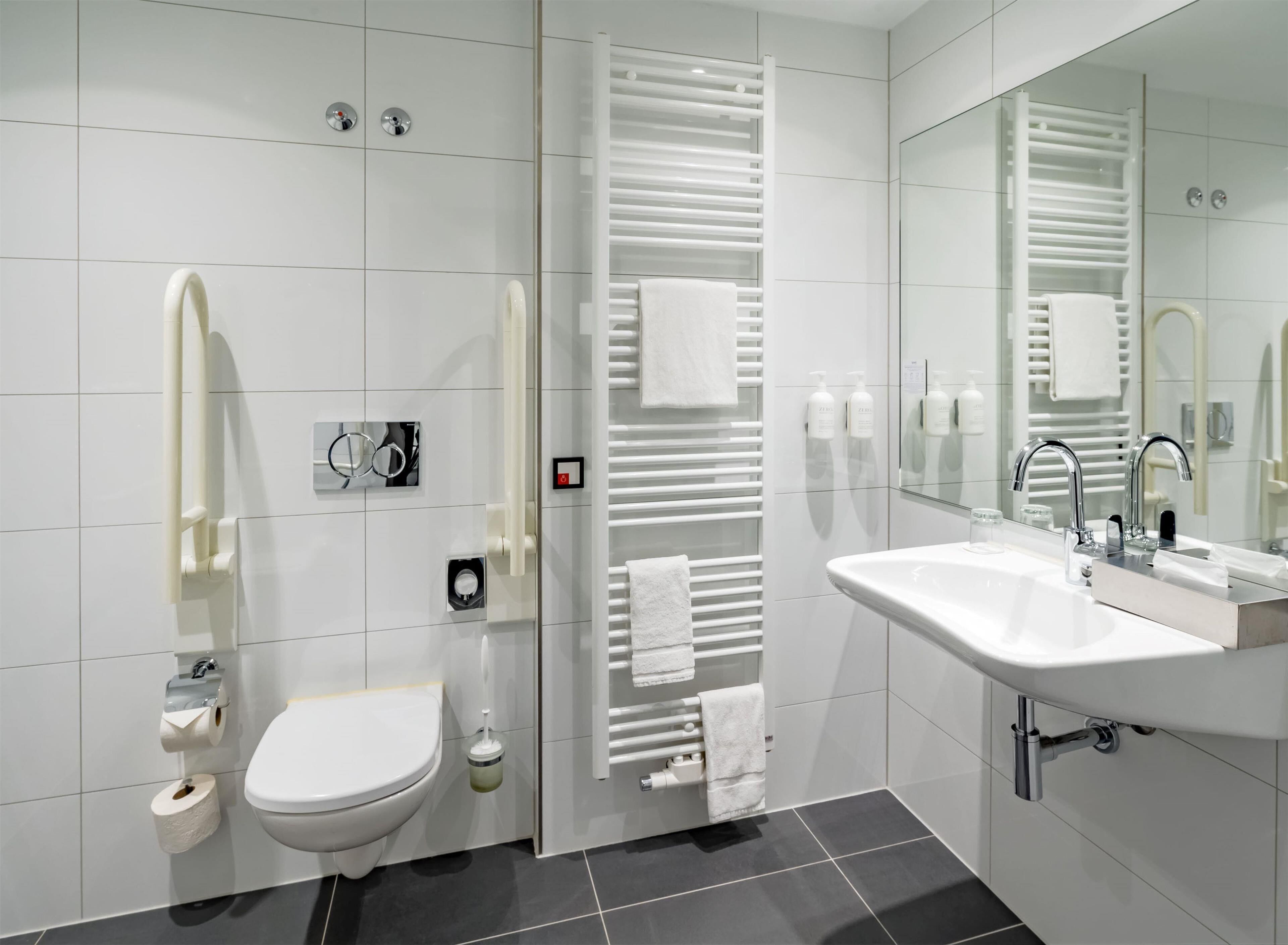 room, 1 single bed, accessible | bathroom | eco-friendly toiletries, hair dryer, towels, shampoo