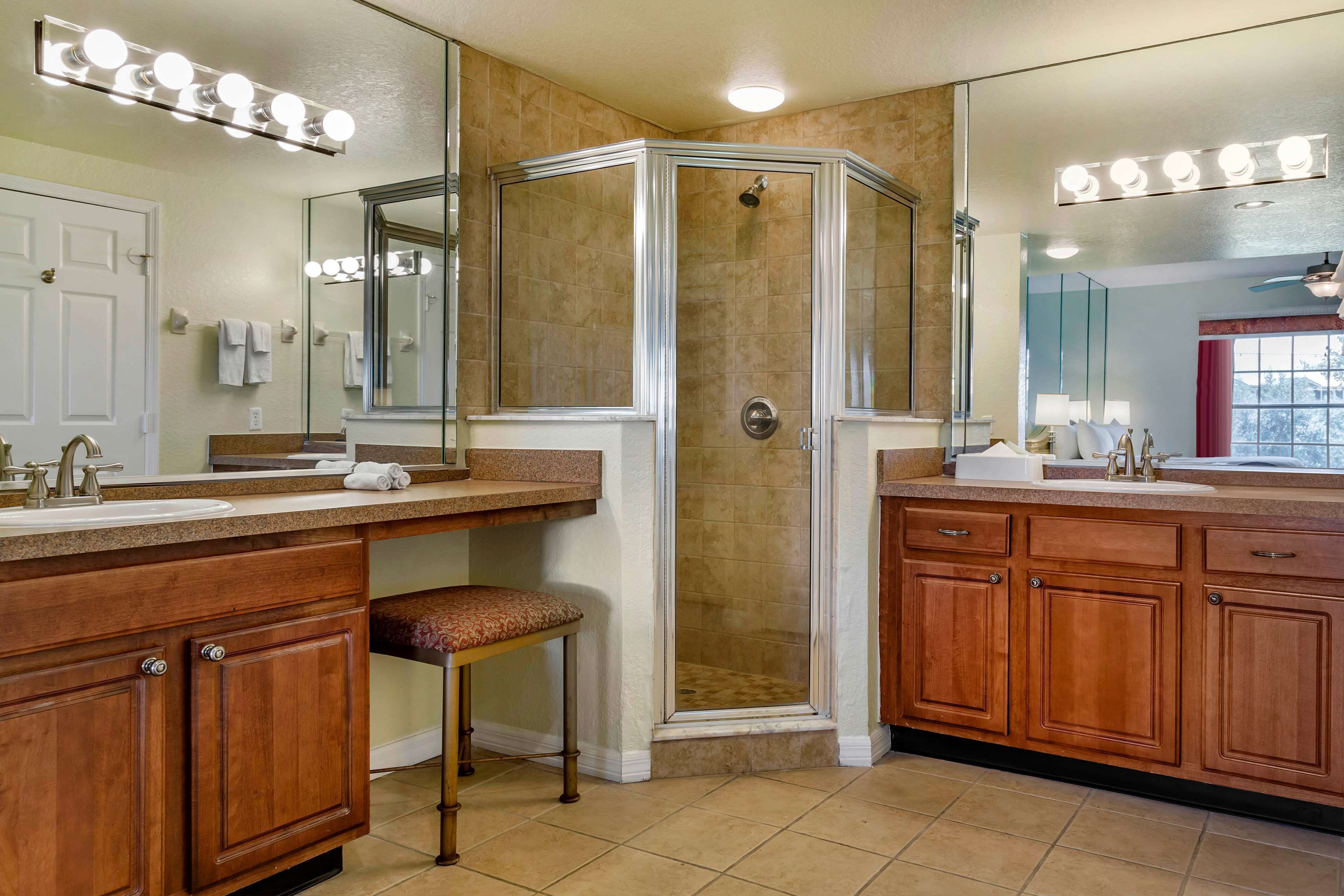 Bathroom | Shower, free toiletries, hair dryer, towels