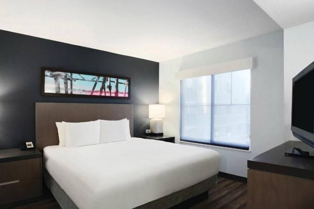 Premium bedding, pillowtop beds, desk, iron/ironing board