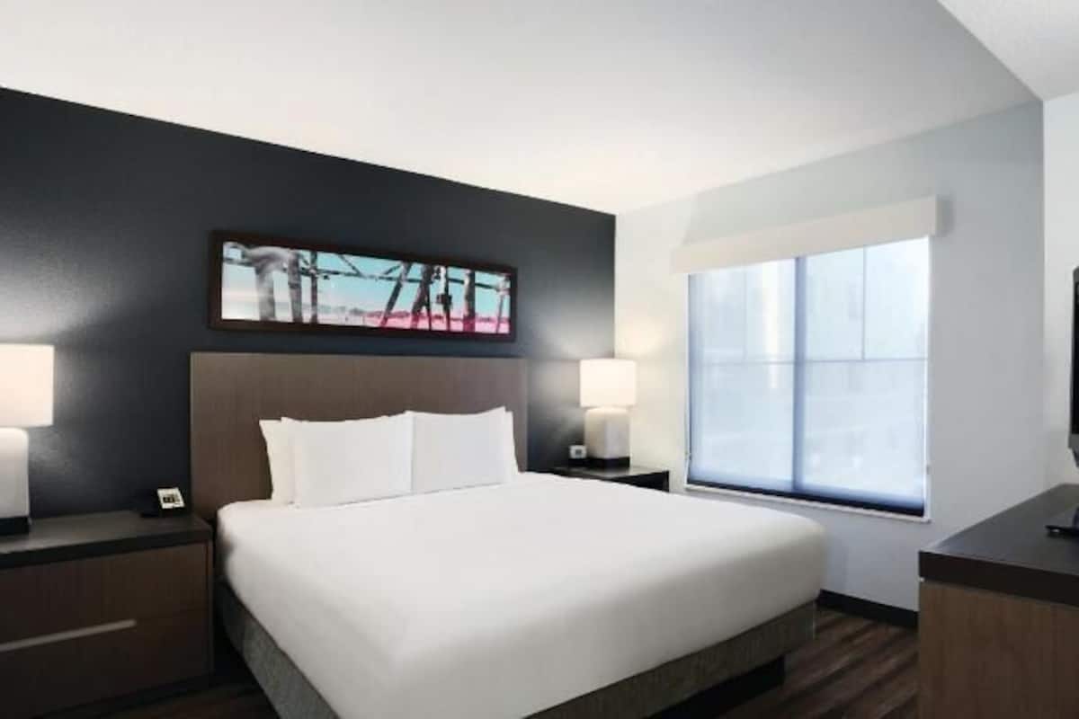 Premium bedding, pillow-top beds, desk, iron/ironing board