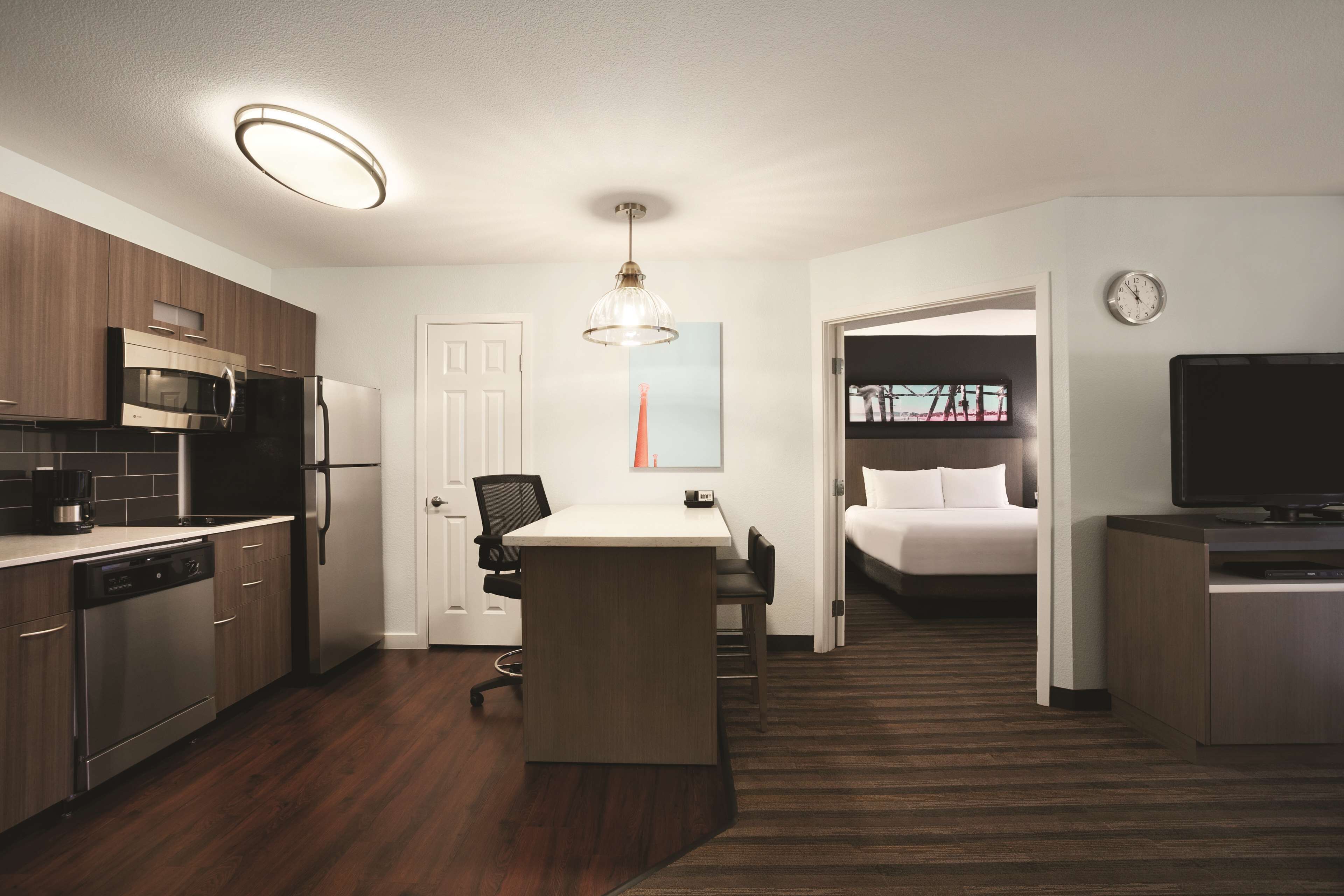 premium bedding, pillow-top beds, desk, iron/ironing board