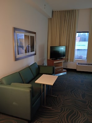 Suite, 1 King Bed, Roll-in Shower (Roll-In Shower, Mobility) | 1 bedroom, in-room safe, desk, laptop workspace - The Beacon Charlotte Airport (Charlotte)