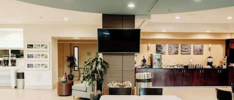 Free daily buffet breakfast