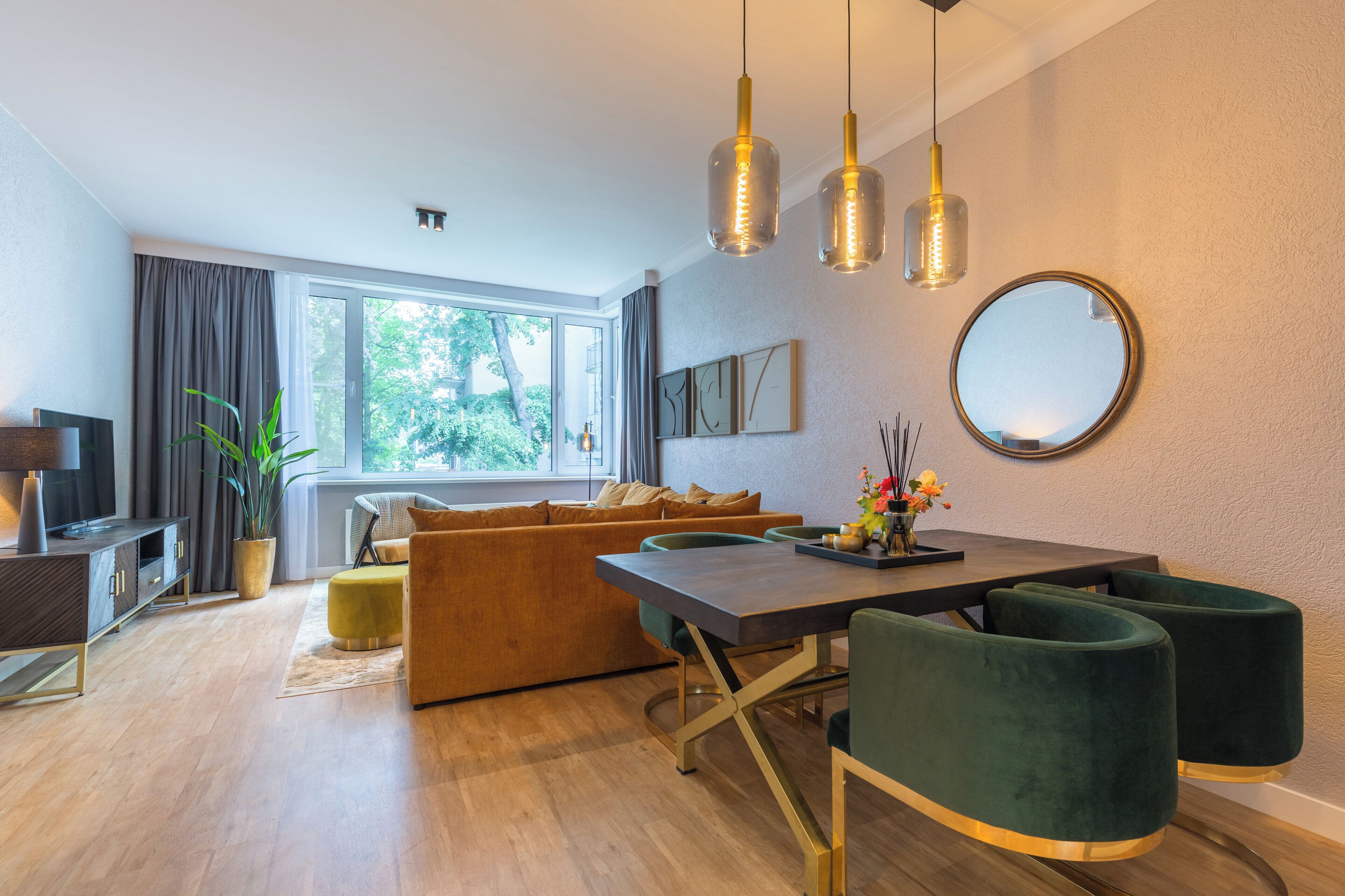 Apartment, 2 Bedrooms (1 King Bed 1 Twin Bed) | Premium bedding, minibar, in-room safe, desk